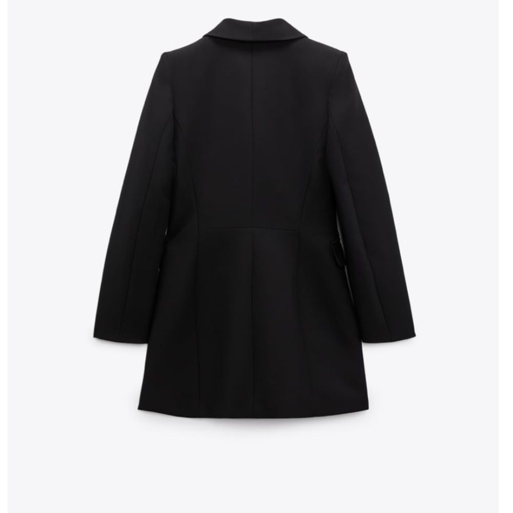 ZARA DOUBLE BREASTED LONG BLAZER NWT L - Picture 7 of 12